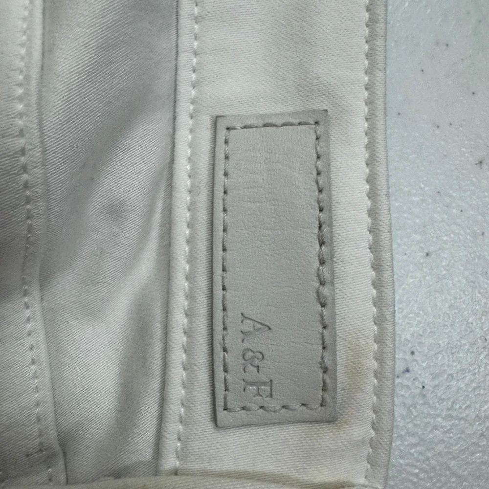 Abercrombie & Fitch The Jean Legging Mid Rise‎ White Skinny Pants 29 8S 3148